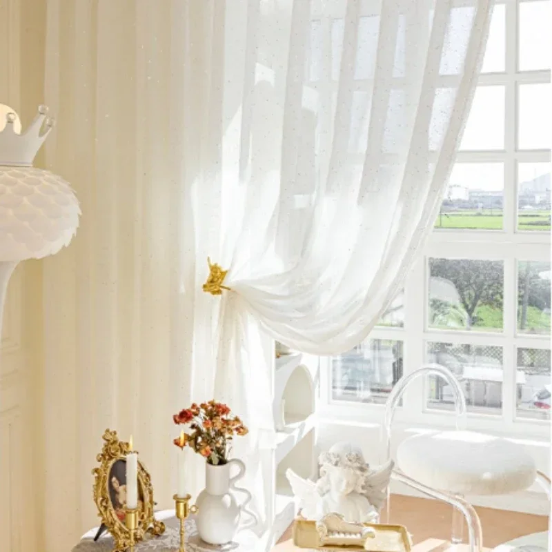 Sequin Fabric Panel - Fransız Sırf Perdeleri Oturma Odası Yatak