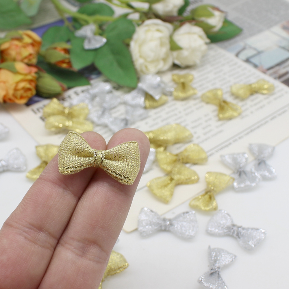 Embellishments For Scrapbooking - 50/100 adet 15mm-30mm Altın ve Gümüş