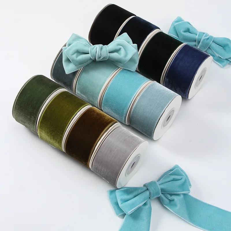 Velvet Ribbon Roll - Klasik 5 metre 6mm-38mm Tek Taraflı