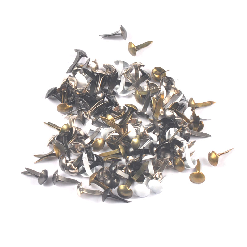 Embellishments For Scrapbooking - 100 adet Mini Siyah Beyaz Metal