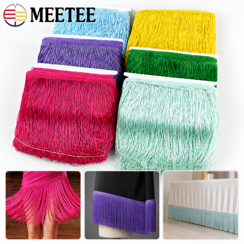 Fringe Ribbon Sewing - 10Y 10-30cm püskül saçaklar Latin elbise