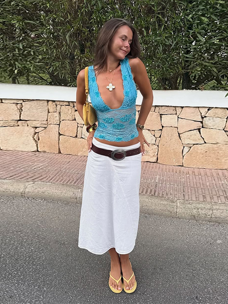Seksi Payetli Yelek Etek Takım - Elastic Lace Trim incelemesi ve fiyatı
