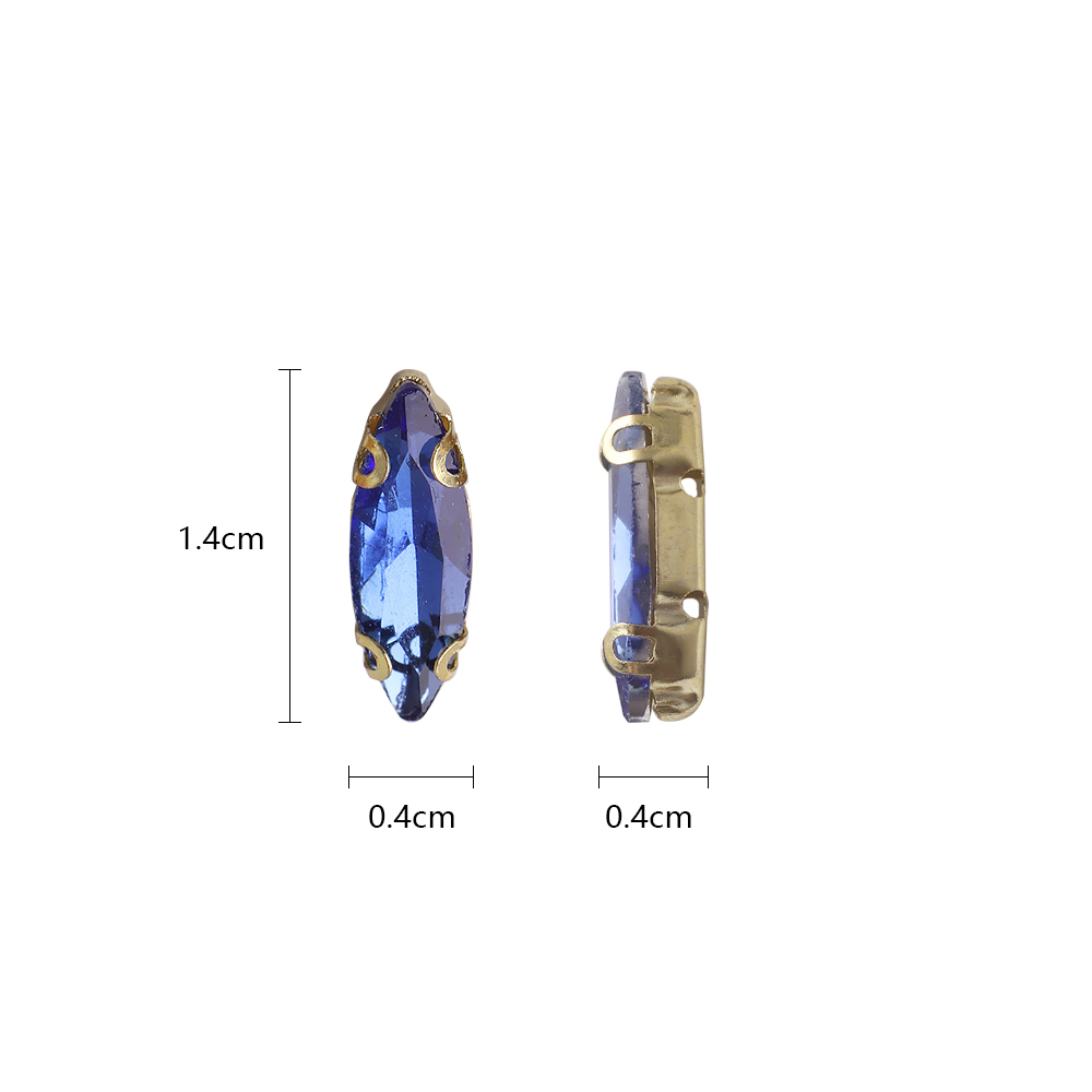20 Adet 4x15mm At Gözü Kristal - Sew On Rhinestone incelemesi ve fiyatı