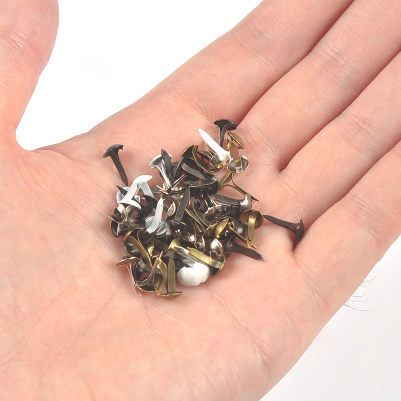 100 adet Mini Siyah Beyaz Meta - Embellishments For Scrapbooking incelemesi ve fiyatı
