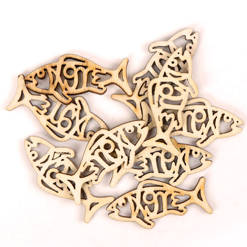 Ahşap sevimli balık şekli sana - Embellishments For Scrapbooking incelemesi ve fiyatı