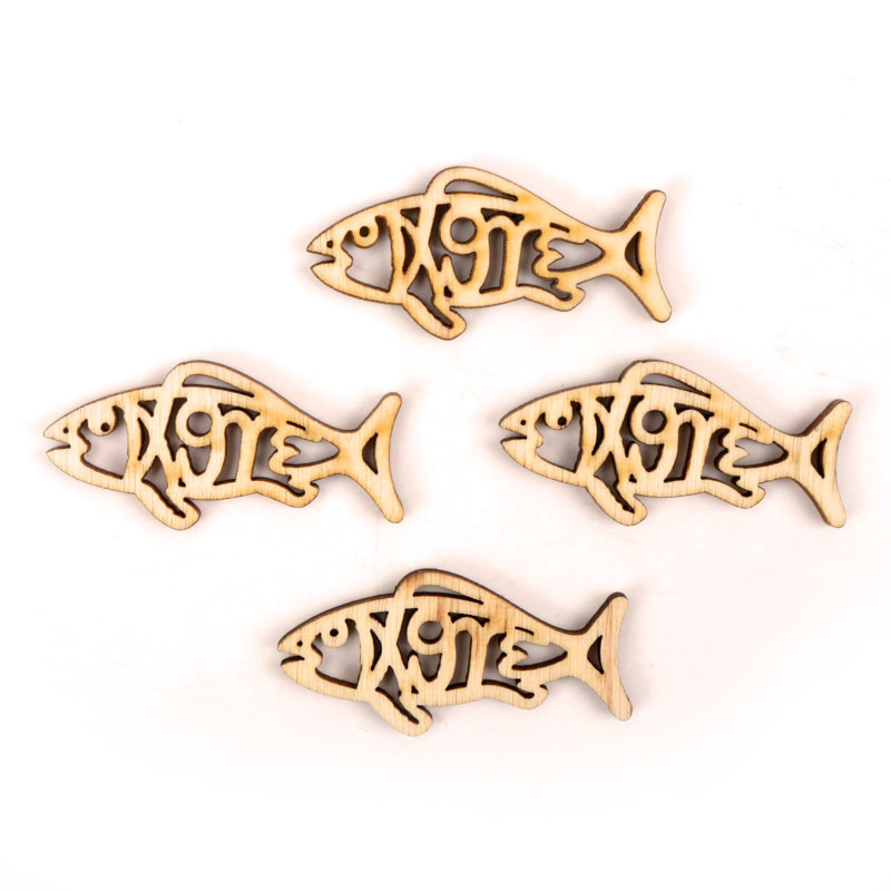 Ahşap sevimli balık şekli sana - Embellishments For Scrapbooking incelemesi ve fiyatı