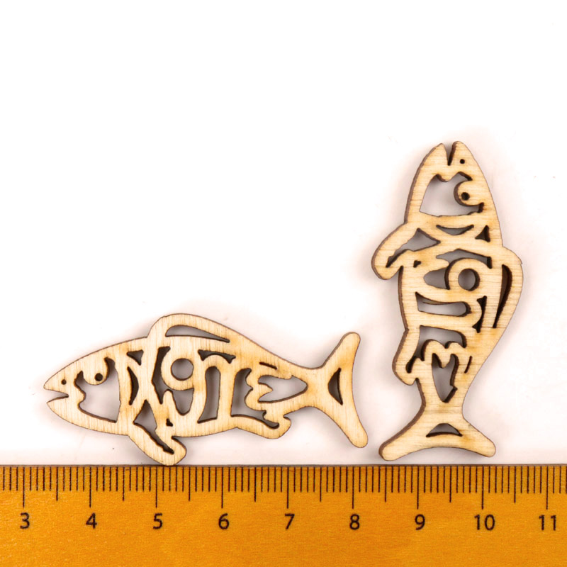 Ahşap sevimli balık şekli sana - Embellishments For Scrapbooking incelemesi ve fiyatı