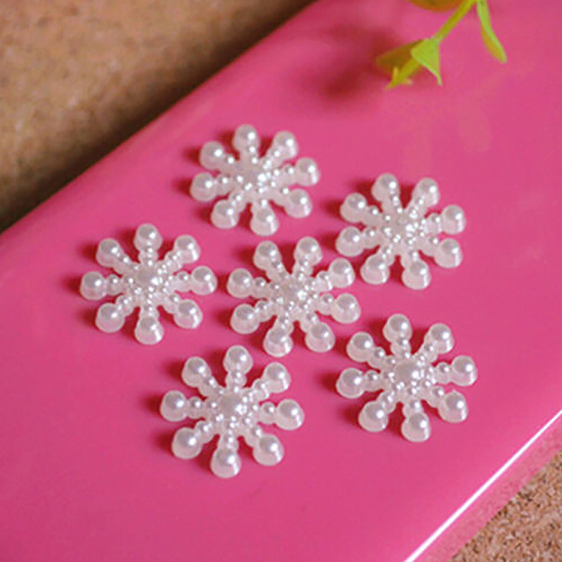 100 adet beyaz inci reçine kar - Christmas Craft Embellishment incelemesi ve fiyatı