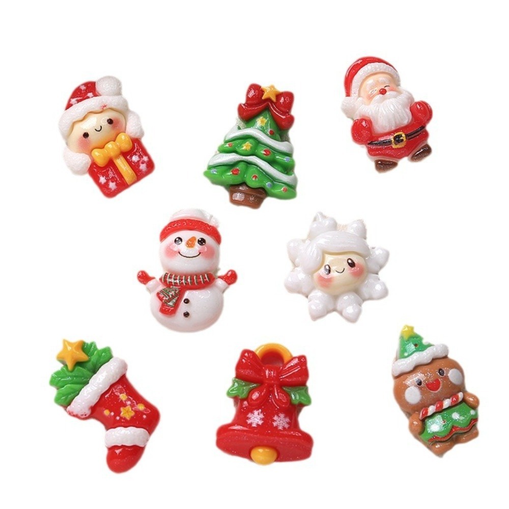 10 adet Kawaii Reçine Flatback - Christmas Craft Embellishment incelemesi ve fiyatı