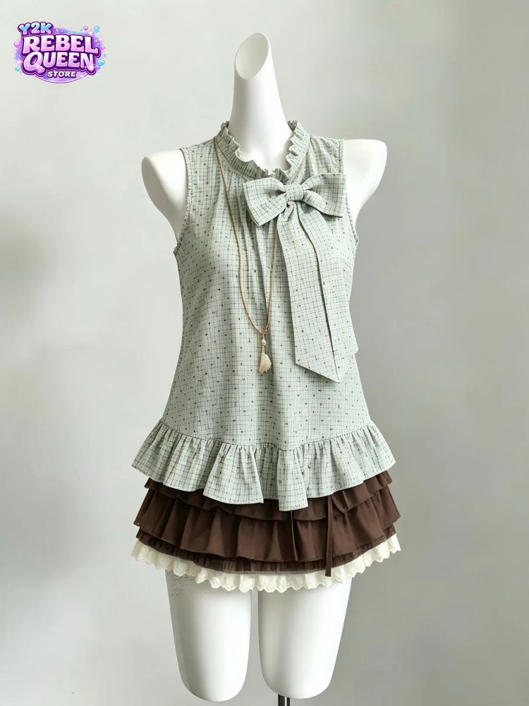Japon Vintage tatlı 2 Parça Se - Elastic Lace Trim incelemesi ve fiyatı