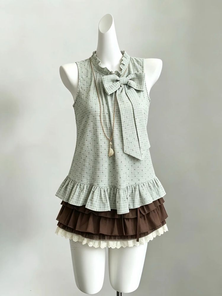 Japon Vintage tatlı 2 Parça Se - Elastic Lace Trim incelemesi ve fiyatı