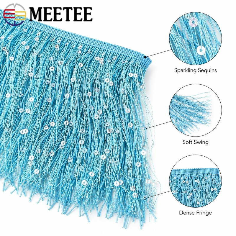 2/5/10M 20cm Püsküllü Saçaklı  - Fringe Ribbon Sewing incelemesi ve fiyatı