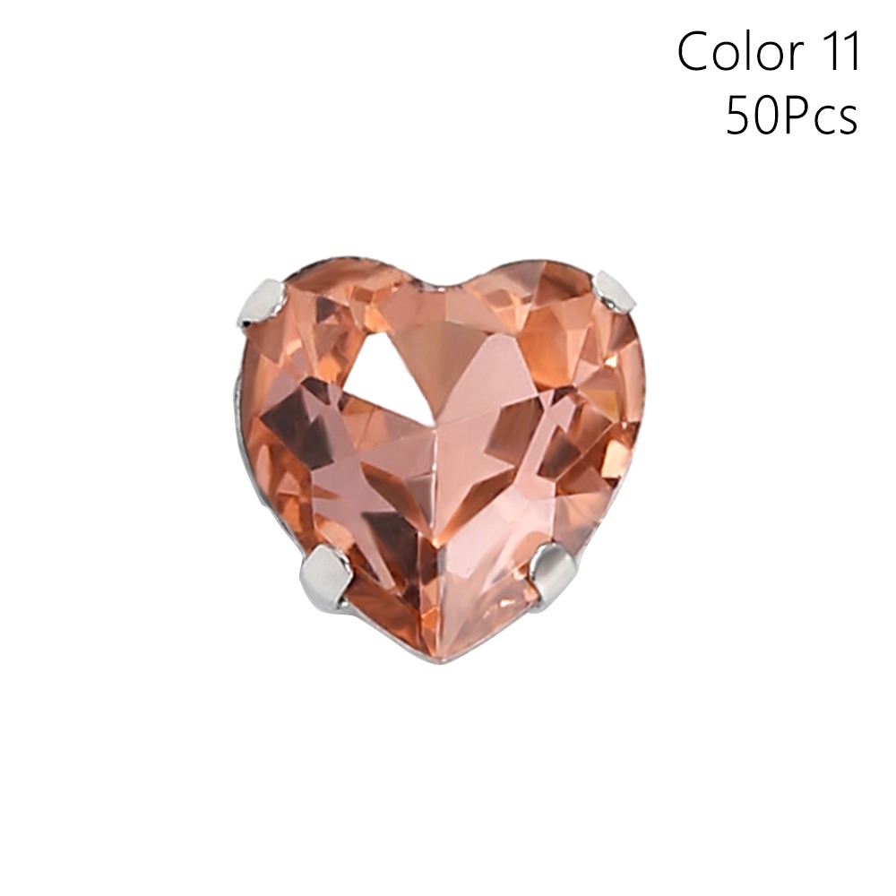 50 adet/paket kalp şekli Glitt - Sew On Rhinestone incelemesi ve fiyatı