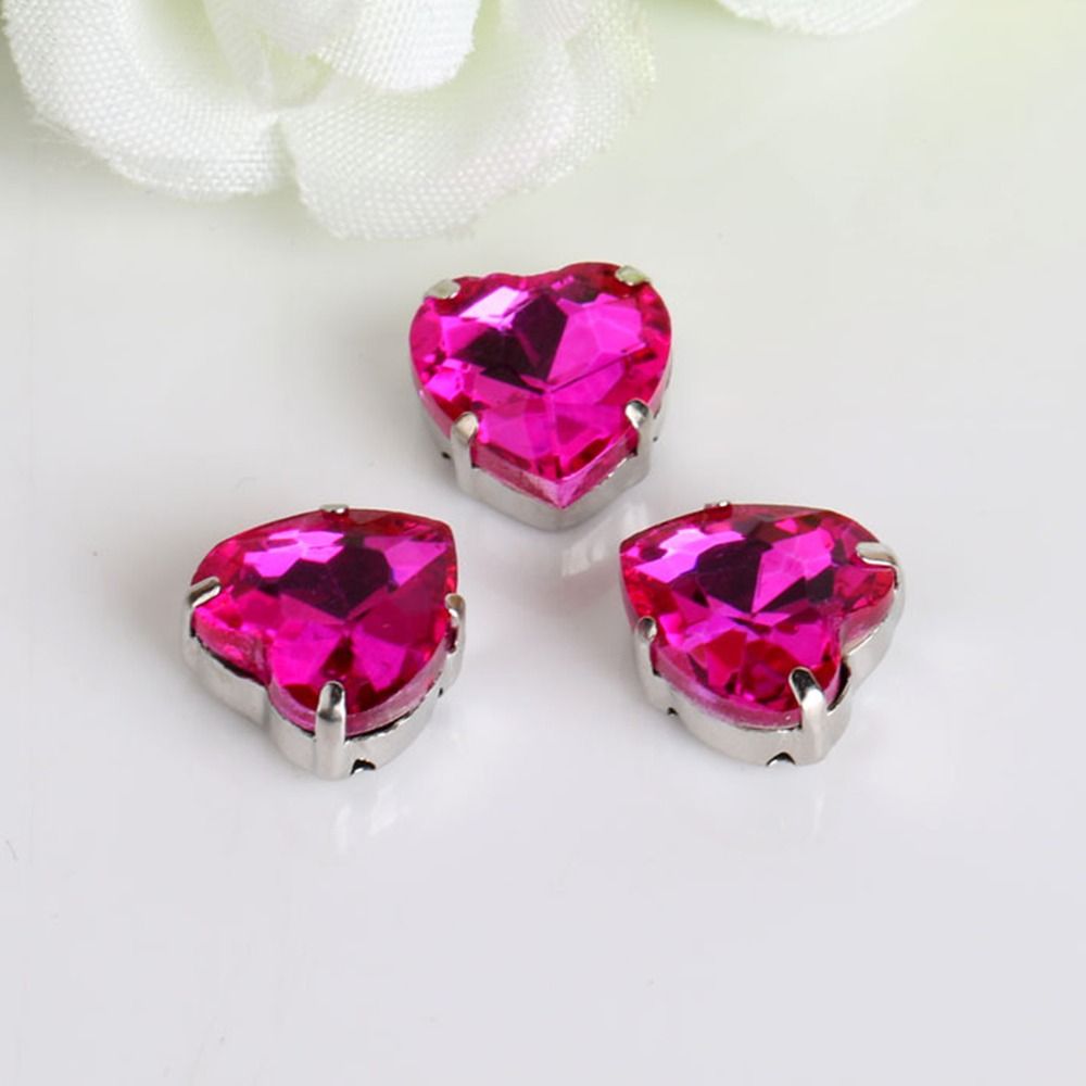 50 adet/paket kalp şekli Glitt - Sew On Rhinestone incelemesi ve fiyatı