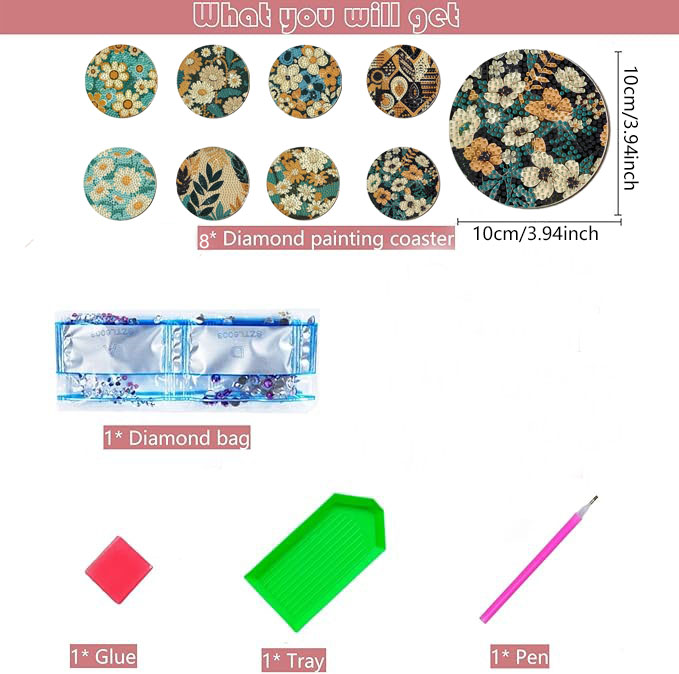 8 Parça DIY Elmas Boyama Sanat - Embellishment Crafts incelemesi ve fiyatı