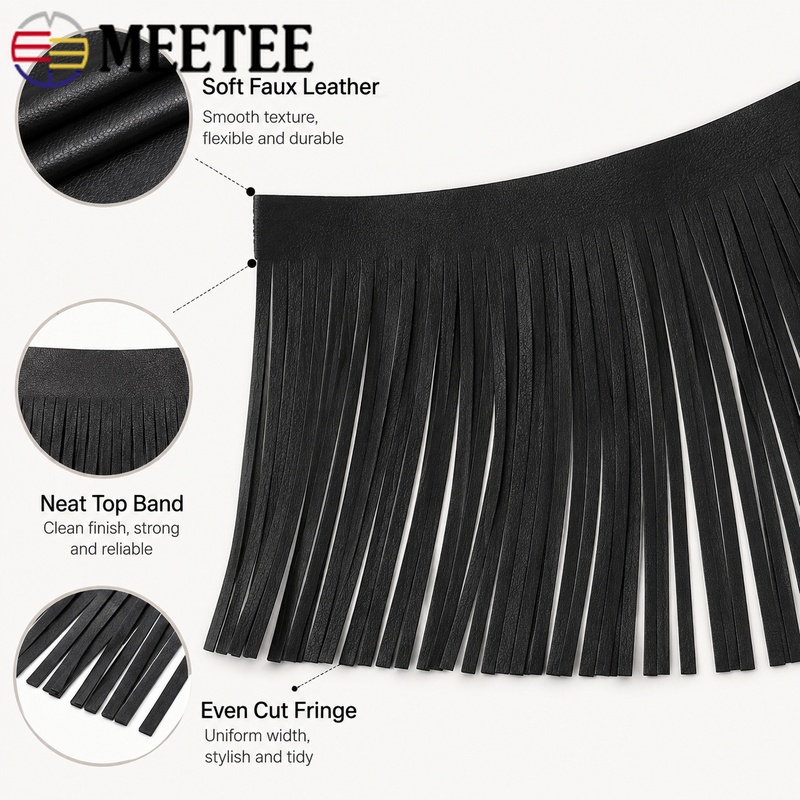 2M 10-30cm Suni Deri Püskül Sa - Fringe Ribbon Sewing incelemesi ve fiyatı