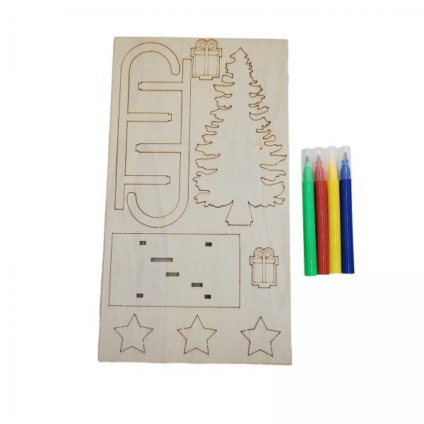 3x Kendin Yap Ahşap El Sanatla - Christmas Craft Embellishment incelemesi ve fiyatı